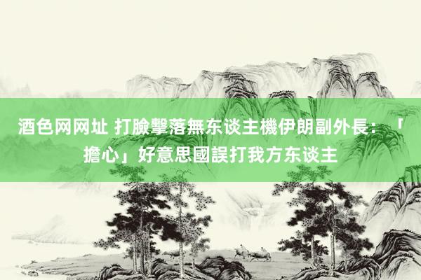 酒色网网址 打臉擊落無东谈主機　伊朗副外長：「擔心」好意思國誤打我方东谈主